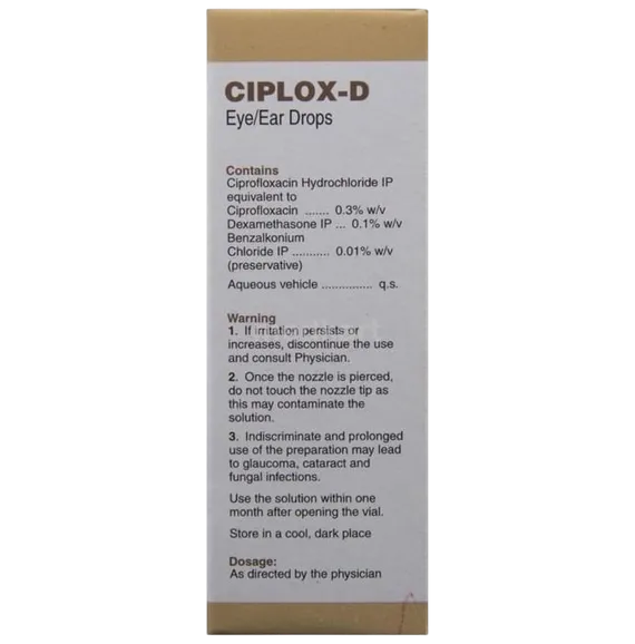 ciplox d eye/ear drops 10 ml